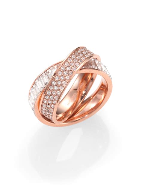 michael kors rings rose gold